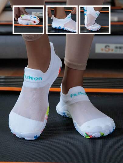 Dn. Monkeys Women's Outdoor Sports Shoes, Casual Shoes, Beach Shoes, Barefoot Shoes, Water Shoes, Treadmill Shoes, Suitable For Outdoor Beach Hiking, Indoor Sports & Fitness, Skipping, Running, Essential For Beach Vacation