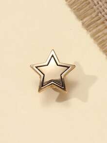 1 件/2 件新款星星胸针，复古欧美风格创意配饰，水晶装饰金属夹克别针，独特设计学校办公室配饰衬衫珠宝万圣节衣服别针有趣可爱的教师礼物万圣节配饰教师节00 服装配饰包饰圣诞节 - 彩色 - 查看 6
