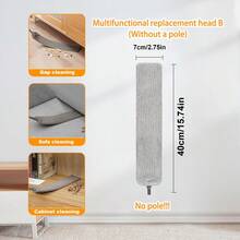 可伸缩除尘掸，超细纤维可伸缩除尘掸，带灵活刷头 - 可重复使用、可水洗除尘工具，除尘刷，可弯曲除尘刷，可重复使用、可水洗吊扇除尘掸，无需电池，适用于高天花板、家具、汽车、清洁用品、客厅、卧室、厨房、汽车清洁、清洁工具 - 彩色 - 查看 29