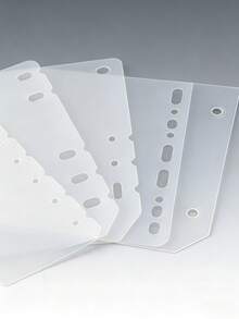 1pc A5 Loose-Leaf Divider Partition, PP Matte Compatible Universal Thick 60 Mil Protective Sleeve, File Storage - A5 - View 2