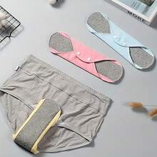 10pcs Reusable Washable Leakproof Underwear Pads - Multicolor - View 5