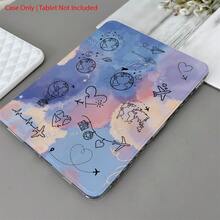 1 Piece Pastel Cloud Travel Doodle Protective Tablet Case Folio Table Case With Pen Holder Compatible With IPad 10.9/10.2/ Air 5th Gen/Pro11/10th/9.7/Air 2/ (7th Gen)/ (8th Gen)/ Air 4/5/ Pro 11/ 10th Generation 10.9-Inch 2022 Smart Case/ Air 13(M3 2025)/ Air 11(M3 2025)/ Air 11(M3 2025)/ 11(A16 2025)/Compatible With Galaxy Tab S10+/S9/A9,Compatible With Xiaomi5/5PR/6/6PRO/7/7PRO - Multicolor - View 6