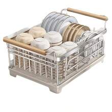 304 Stainless Steel Bowl Dish Rack, Kitchen Storage Rack, Draining Basket - Multicolor - View 9