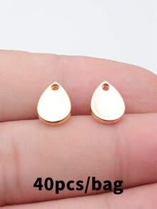 40pcs 11x8mm Drops Waterdrops Charms Pendant For DIY Jewelry Making Necklace Keychain Phone Chain Bracelet Making Accessories Handmade Craft Making Findings - Water Droplet, Flat Water Droplet - View 13