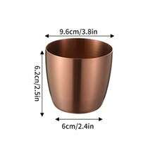 1 cană din oțel inoxidabil 304, capacitate 280 ml, cană mică pentru apă, cană pentru cafea cu gheață, cană pentru smoothie, cană pentru fructe, cană pentru suc, cană reutilizabilă pentru băuturi, băutură de vară, cană portabilă pentru suc și băuturi, capacitate mare, pentru călătorii în aer liber, cadou de petrecere la birou acasă, cadou de sărbători pentru petrecere de ziua de naștere, cadou de Crăciun, potrivită pentru utilizare vara și iarna. - Multicolor - Vizualizare 7
