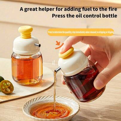 100ml Druckglas Essig Flasche, Ölflasche, Hängende Gewürz Flasche, Küchen Restaurant Zubehör, Küchen Zubehör, Ölflasche, Küchen Aufbewahrung, Wohnen