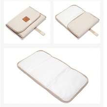 TUAQ Compact Foldable Portable Travel Baby Changing Mat, Waterproof Floor Changing Mat For Baby Play - Black - View 3