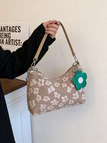 New Fashion Women's Handbag, Pleated Crescent-Shaped Bag, Casual Chic Korean Style Shoulder Bag, Commuting Crossbody Bag - Multicolor - View 19