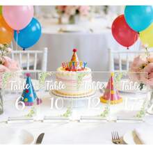 OUTANA 一套亚克力家居生活用品,包含1-20个婚礼桌号牌和底座座位卡,4x6英寸透明牌,印有桌号,防水防潮,可重复使用,加厚亚克力材质,适用于婚礼装饰、家居装饰、房间装饰、团队赠品、婚宴、团队活动、周年纪念日及其他活动、新娘生日、毕业生日装饰、团队装饰、单身派对等。 - 53 - 查看 4