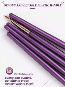 21件套化妆工具套装，包含：18支化妆刷套装+3个三角粉扑，一应俱全，新手友好 | 方便旅行携带，送礼佳品 | 新手/女性的完美之选 - 彩色 - 查看 6