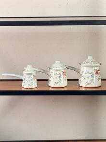 Bộ ấm pha cà phê 3 món họa tiết hoa, thích hợp để pha cà phê và các loại đồ uống kiểu Ả Rập tại nhà, nhà bếp, khi cắm trại và khám phá vùng tuyết. Một bộ ấm pha cà phê di động, món quà tuyệt vời dành cho gia đình và bạn bè. - Nhiều màu - Xem 12