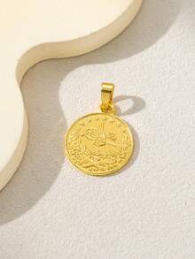 1pc Vintage Pendant, Wedding Jewelry, Birthday Gift - Yellow Gold - View 4