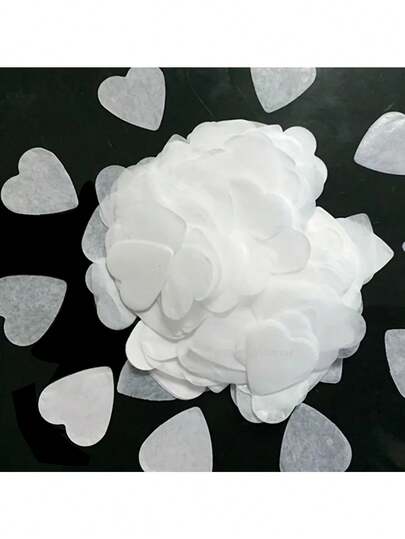 0.98英寸彩色心形纸屑，适用于生日、婚礼和派对装饰、桌面撒布、气球填充、婚礼走道抛洒、房间装饰