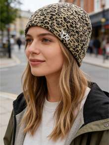 Y2K 时尚刺绣针织帽，男女通用运动户外跑步帽 - 透气弹力，时尚休闲 - 字元款 - 查看 15