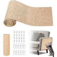 Tấm bảo vệ đồ nội thất chống trầy xước cho mèo, tự dính, 3 trong 1, dùng thay thế cho ghế sofa, đồ da, giá đỡ cây leo cho mèo, tự làm tấm bảo vệ chống trầy xước cho thú cưng. - 30*60cm - Xem 3