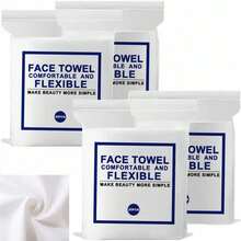 25/50/100片装 8英寸 x 8英寸 超柔软一次性卸妆湿巾，植物纤维材质，适用于面部，适合敏感肌肤，旅行必备，方便卸妆，加厚柔软 - 彩色 - 查看 16