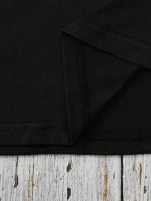 Treasured Memories White Oversized T-Shirt - Black - View 3