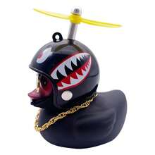 1pc Fashionable Small Yellow Duck Motorcycle & Bicycle Mounted Decoration, Windmill Wind Chime - Multicolor - View 11