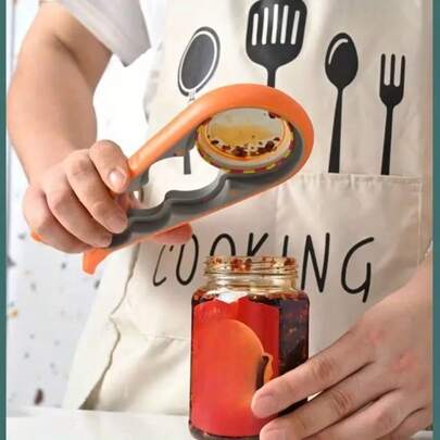 1pc Can Opener/Bottle Opener, Suitable For People With Weaker Grip, Comfortable Non-Slip Handle, Easy To Open, Multi-Function Opener, Portable For Kitchen, Bar, Party Use