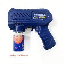 儿童户外泡泡枪玩具，太空造型带灯10孔儿童电动泡泡枪，肥皂水自动泡泡机儿童吹泡泡玩具 - 彩色 - 查看 14