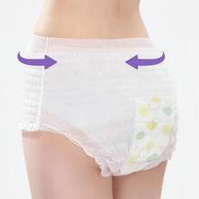 32pcs Women's Overnight Leak-Proof Underwear, High Waist Breathable Cotton Soft Postpartum Pants, Suitable For Heavy Flow - View 5