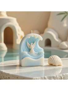Angel Shaped Silicone Mold For DIY Wave Angel Scented Candle, 3D Plaster Candle Mold - Angel - View 2