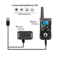 PaiPaitek No Shock Dog Training Collar With Remote, Lightest Vibration Collar For Small Dogs 5-15lbs & Medium Large Dogs, Rechargeable, Waterproof, 1600ft Range, No Prongs - Multicolor - View 8