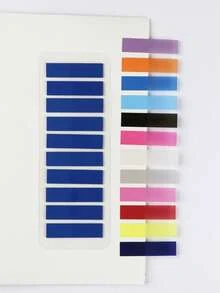 12-Color PET Candy-Colored Translucent Notes Mislabeled Index Post Student Office Special Note Post - one-size - View 14