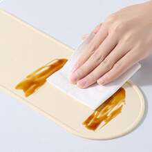 1个椭圆形厨房用具硅胶防滑耐热垫调味罐支架硅胶垫调味罐简约底座垫 - 彩色 - 查看 9