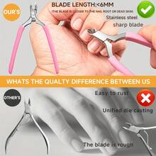 Professional Callus Trimmer, Precise Dead Skin Cutting, Suitable For Finger And Toe Nails, Non-Slip Silicone Handle Callus Cutter (Pink) - Pink-1Pc - View 6