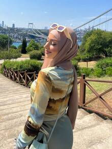 1pc Spring/Summer Fashion Tie-Dye Slim Top Women Outfit - Multicolor 2 - View 2