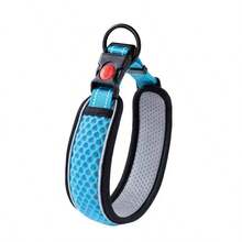 可调节尼龙宠物项圈，适合中小型犬，反光条设计，夜间使用更安全，宠物配件 - 彩色 - 查看 5