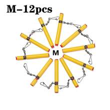 12pcs Plastic Head Swivel Sea Fishing Balance Strong Pin Skewer Hook Holder Anti-Winding Tackle Sinker Slides Fishing Accessory - Multicolor - View 16