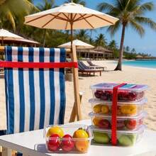 4pcs Durable Anti-Breakage Beach Towel Clips, Suitable For Beach And Pool, Tie Straps - Anti-Blown Away, Anti-Breakage, High Elasticity, Applicable For Pool Party, Cabinet, Beach, Cruise Party And Outdoor, Material Handling Accessories, Beach And Office Essentials (Random Color) - Beach Chair Straps - View 8