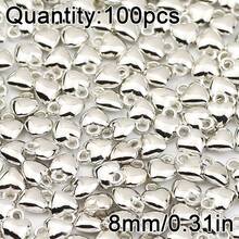 100颗心形吊坠，CCB隔珠，用于DIY项链、手链、耳环等珠宝制作 - diy - 查看 10