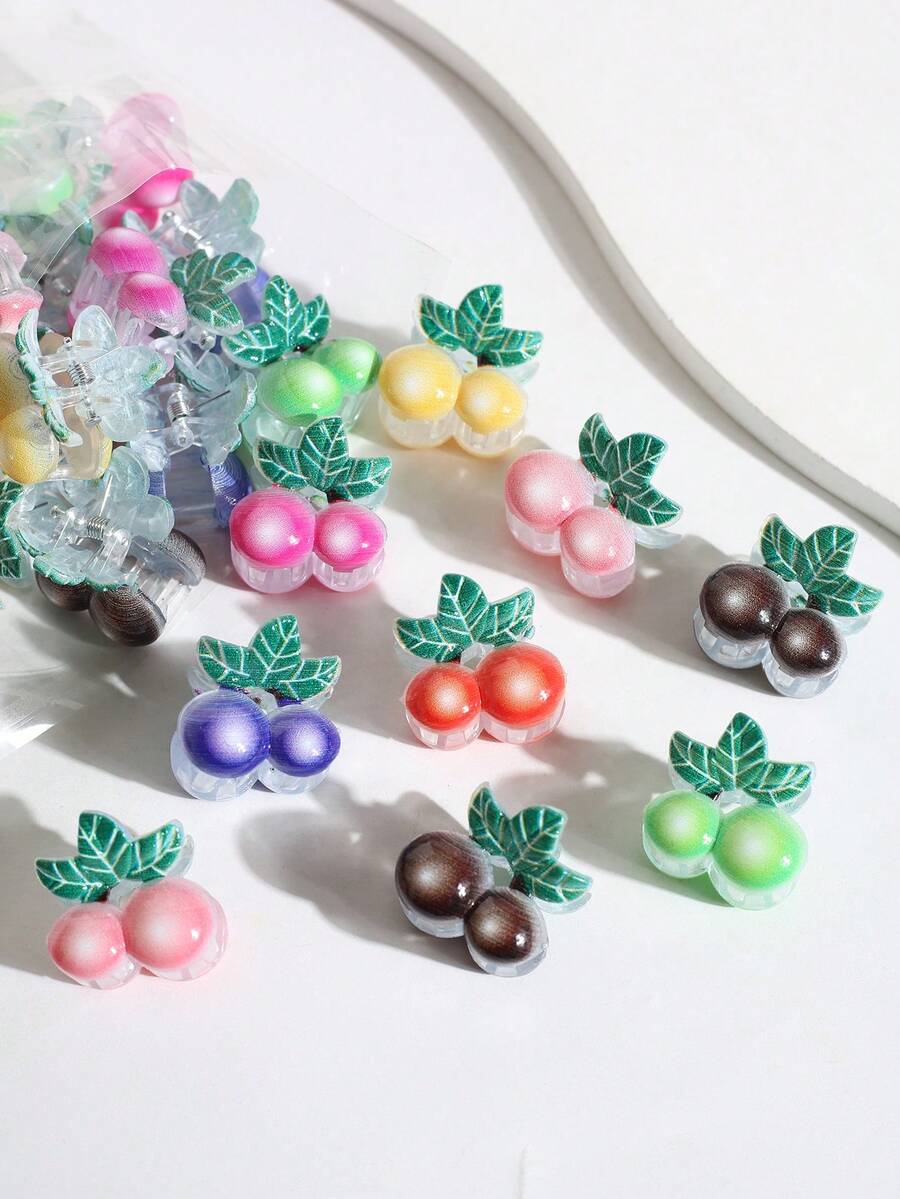 15/20/30pcs Mini Claw Clips, Multi-Color Small Hair Clips, Bangs Clips, Hair Accessories Beach Vacay Hair Claws