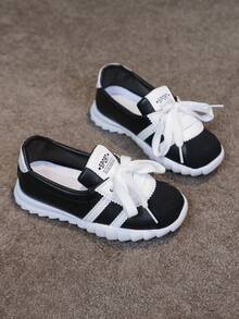 2026春秋新款韩版儿童时尚运动鞋，女童软底鞋，女童休闲鞋（1双） - 黑色 - 查看 7