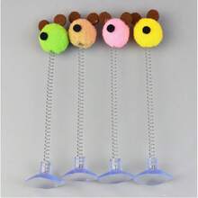 1set/5sets/10sets/15sets (Spring Teaser Cat Toys With Suction Cup Base) - Interactive Cat Toys Including Plush Balls, Metal Spring Rods And Suction Cup Base. Durable Design To Stimulate Hunting Instinct And Play Fun. Vibrant Indoor Cat Toys | Simulated Hunting Toys - Multicolor - View 12
