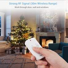 Remote Control Sockets, TESSAN Remote Control Plug Socket, Remote Socket With 30m Operating Range, Programmable Wireless Plug With Remote Control For Household Appliances, 1 Pack Socket And 1 Remote - UK Plug(220-240V) - View 4