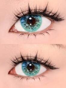 1副伊甸园之礼美瞳，清晰明亮，高含水量，放大眼睛14.2mm，适合万圣节妆容（由于个人瞳孔颜色差异，效果可能略有不同） - 1Pair伊甸恩賜 - 查看 5