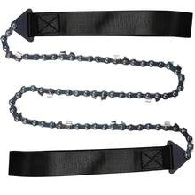 Sucrain 24-Inch Folding Chainsaw With Rope Handle, Emergency Outdoor Survival Gear For Camping, Hunting, Hiking, Cutting Wood And Trees (Black, 11 Teeth, 24-Inch Length) - Black - View 5