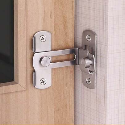 Stainless Steel 90 Degree Buckle Flip Latch Right Angle Door Latch Lock Lever Latch Heavy Duty Safety Door Lock