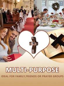 15 cruces de madera, un regalo reconfortante, que alivia el estrés y es alentador, adecuado para adultos. - Unitalla - Ver 7