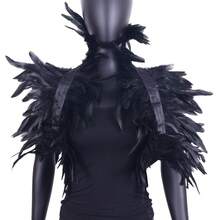 Áo choàng lông vũ nhân tạo, khăn choàng vai, khăn choàng dự tiệc Halloween. - A - Xem 3