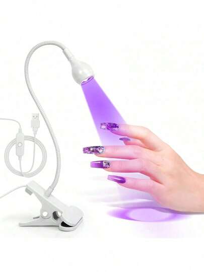3W Flexible UV LED Nail Lamp, Anti-Discoloration Technology, 30s Fast Drying Gel Nail Polish, Plug & Play Portable Design, Suitable For Home DIY Manicure Salon, Perfect Gift For Women, Great For Christmas And Valentine's Day