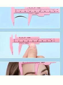 2Pcs/5Pcs/Set Fashion Mini Vernier Caliper, Portable Dual-Scale Vernier Caliper, School & Office Supplies Ruler, Precise Eyebrow Measurement Tool - Multicolor - View 6