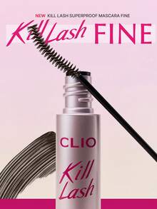Clio Ultra Fine & Thin Waterproof Mascara 02 Mocha Brown, Lengthening & Curling Formula, Smudge-Proof & Long-Lasting, 3mm Precise Brush Head Coats Even Short Lashes, Essential For Korean Makeup - 02 Mousse Brown - View 10