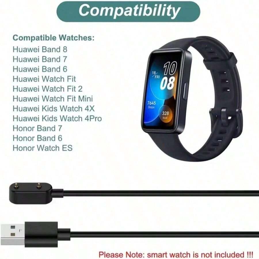 适用于华为手环6/手环6 Pro/手环7的专用充电线，USB A接口，支持快充，也适用于华为手环8/手环9及其他型号。 - 查看 1