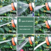 柔性可伸缩灌溉软管，带喷枪和通用接头的神奇花园软管，高压，汽车清洁工具，带可调节控制阀的植物浇水系统，浇水喷头，园艺和草坪用品 - B - 查看 10