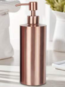 Chai chia ngăn, màu vàng hồng, chai đựng sữa dưỡng thể để bàn, chai rỗng bằng thép không gỉ, chai rỗng có thể tái sử dụng đựng dầu gội, sữa tắm, dầu xả, phụ kiện phòng tắm. - A - Xem 6